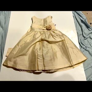 Gymboree cream silk dress size 4